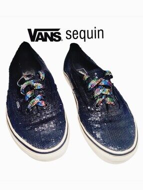 Vans Sequin Women's Low-Top Sneakers in Black Vintage?